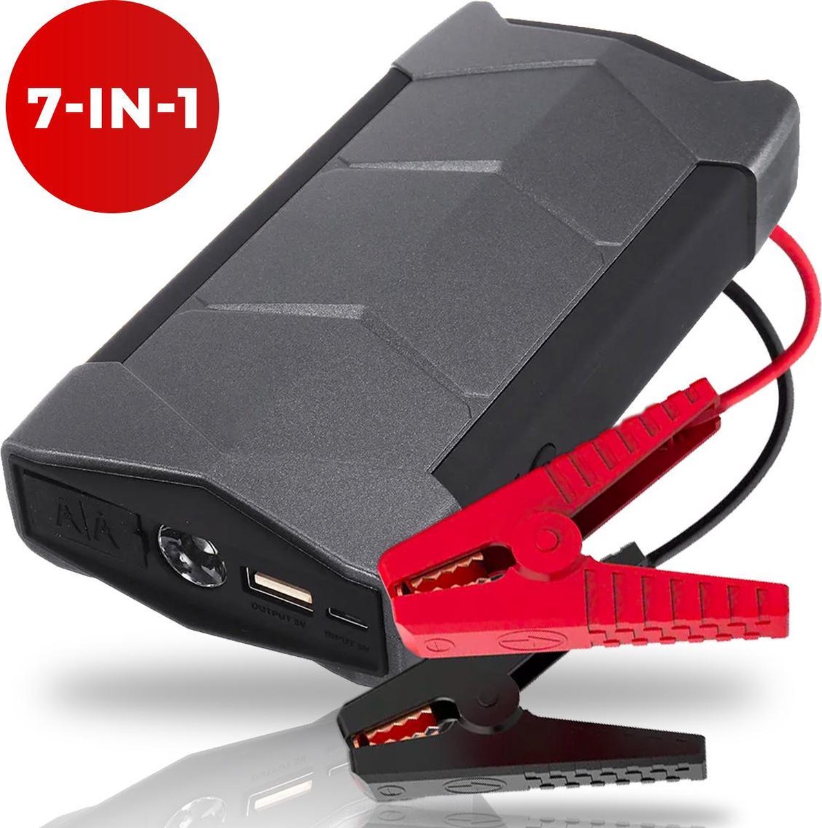 AyeWay Professionele 7 in 1 Jump Starter - 14.000 mAh - 7-in-1 Starthulp