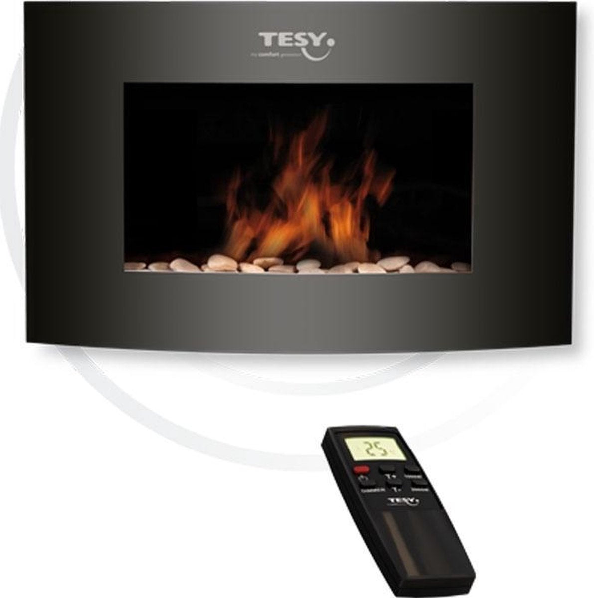 Tesy decoratieve elektrische haard (tot 40m³) 1000 W / 2000 W