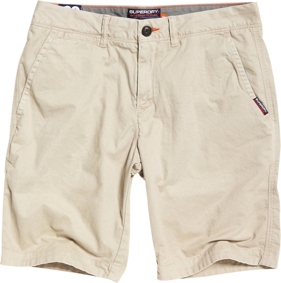 Superdry zacht slim fit chino stretch short twill katoen - Maat W30