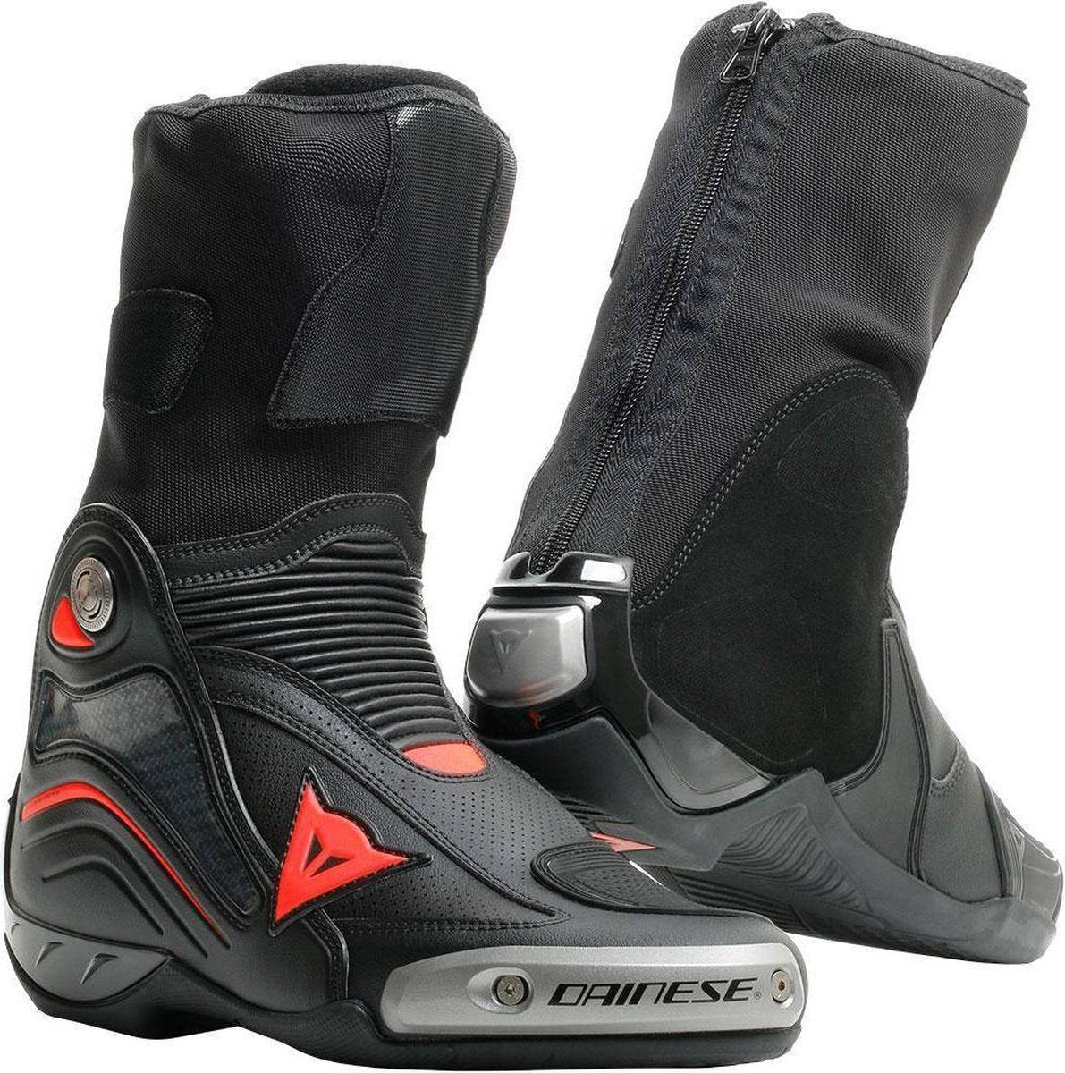 Dainese Axial D1 Air Black Red Fluo Motorcycle Boots 40