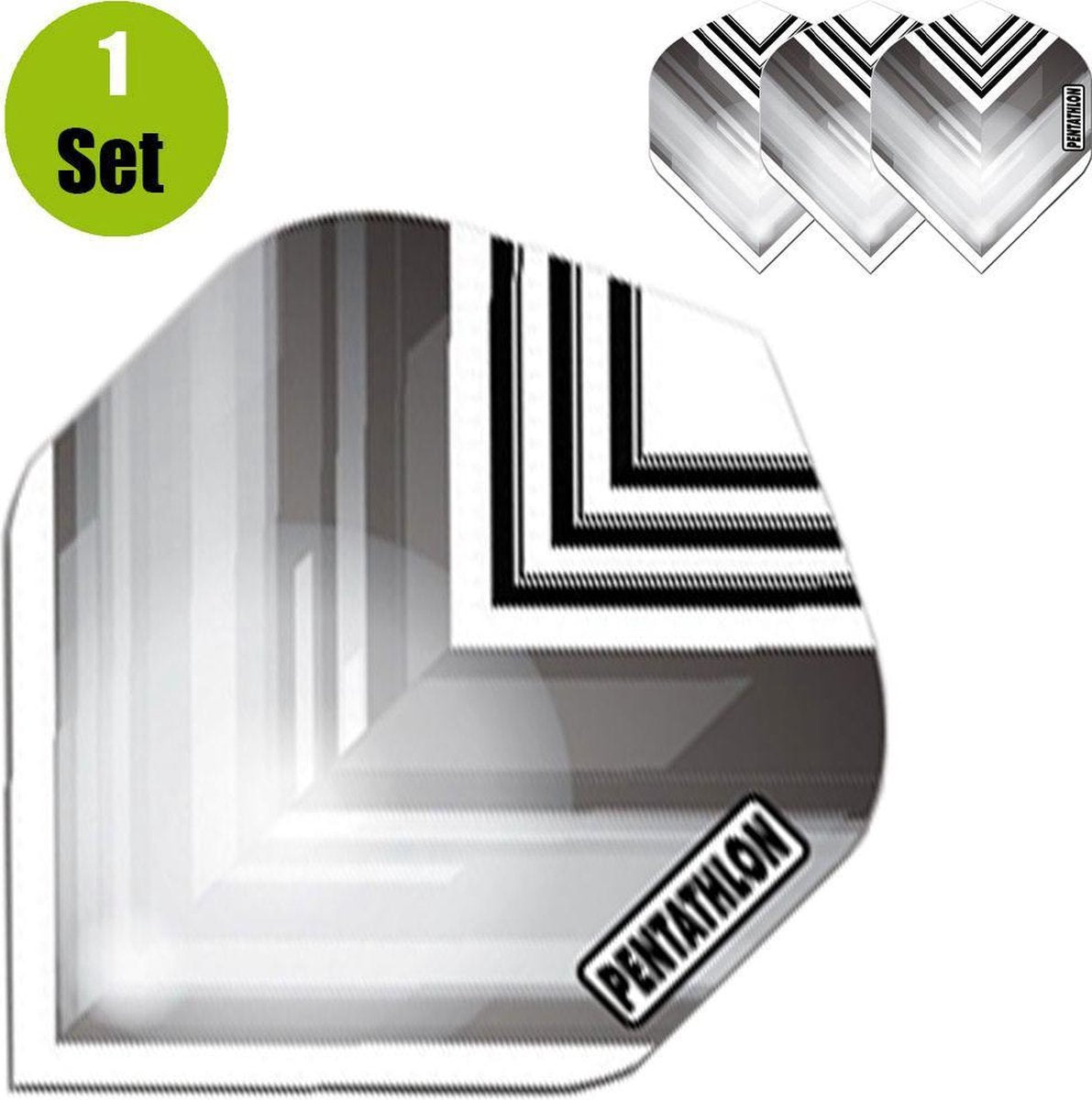 Pentathlon Vizion V Dartflights - Zwart- ()