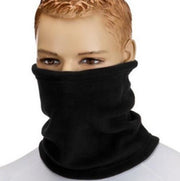 Nekwarmer Fleece Unisex - Zwart - One Size