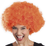 Oranje krulpruik afropruik oranje - Oranje accessoires EK voetbal