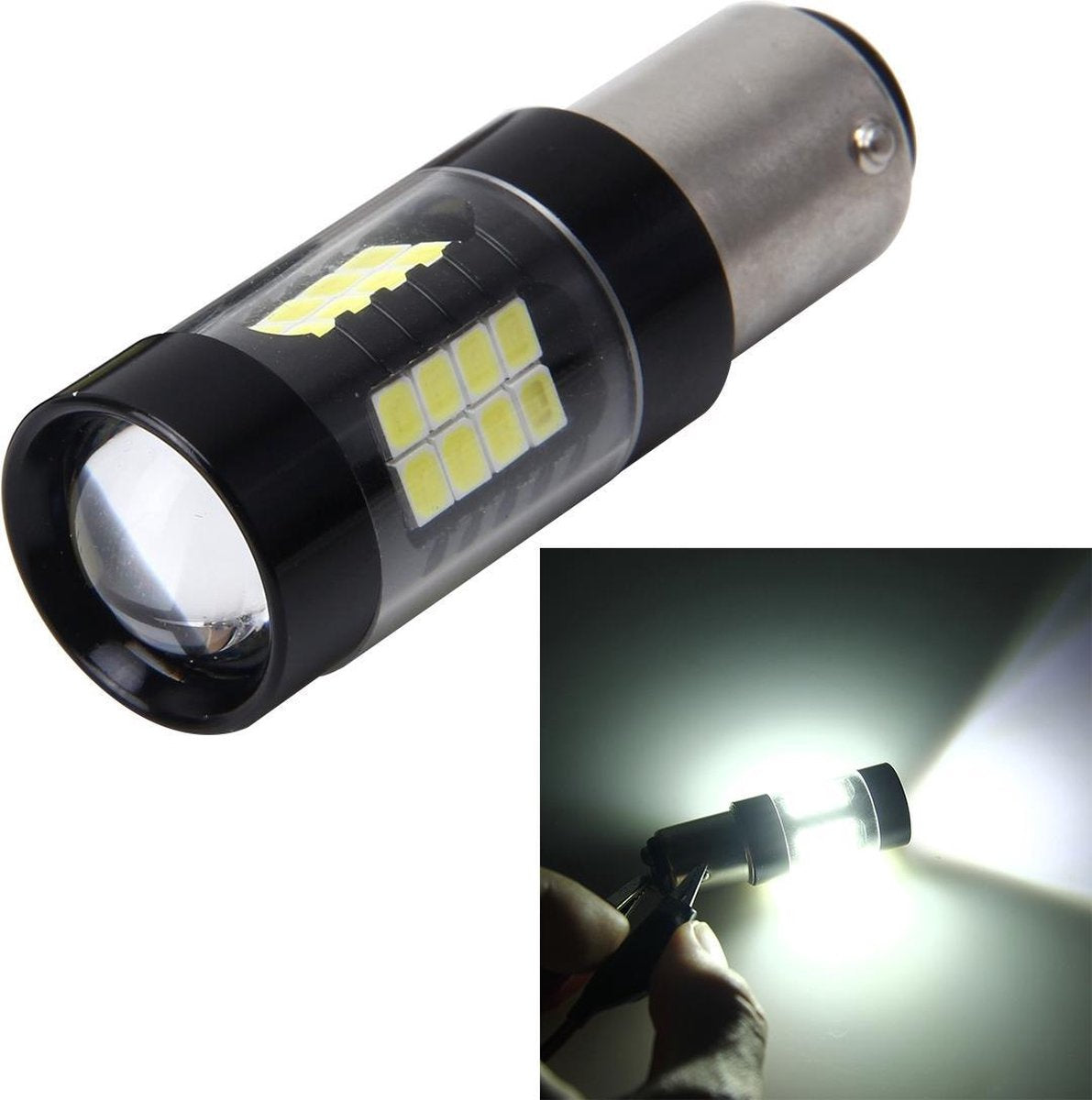 1157 / BAY15D 7W 420LM 42LEDS DC 12V SMD-3528 Auto Auto remlicht Auto achteruitrijlamp achteruitrijlicht (wit licht)