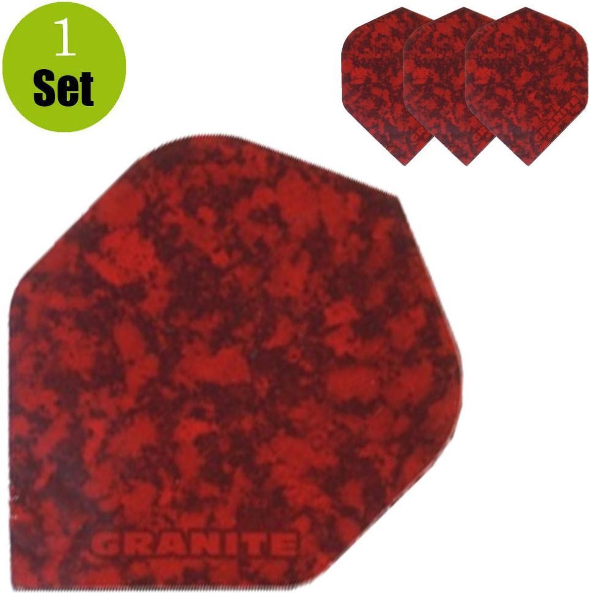Granite Dart Flights - Rood- ()