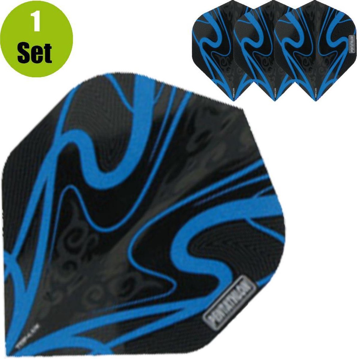 Pentathlon TDP Lux Dartflights - Aqua- ()