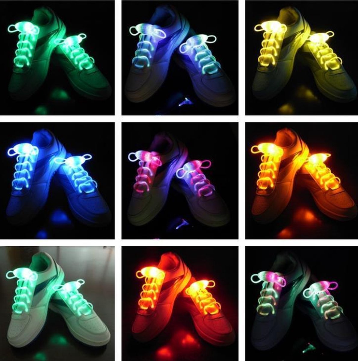 Ledwood Lacets LED Lumineux
