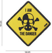 Embleem 3D PVC I Am The Danger klittenband geel