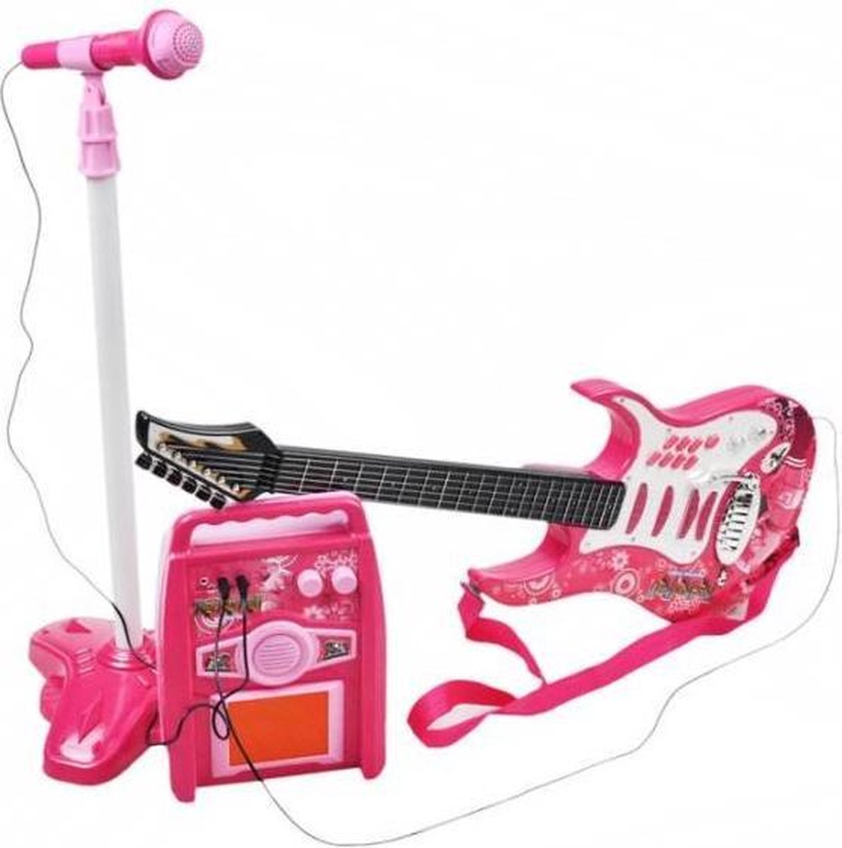 Enjoy elektrische gitaar met microfoon en versterker