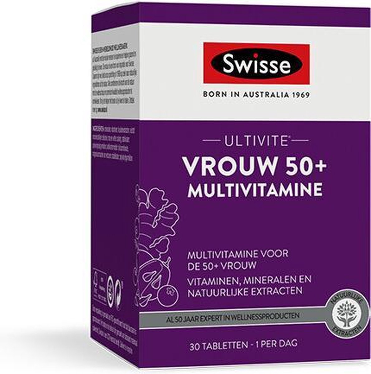 2x Swisse Multivitamine Vrouw 50+ 30 tabletten