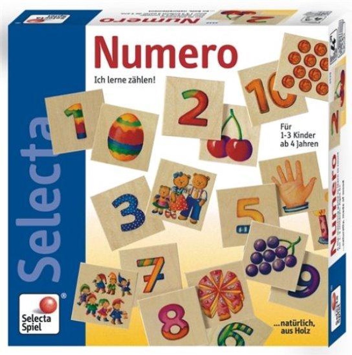 Houten spel Numero: hoeveel figuurtjes tel je?