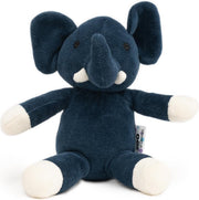 Naturezoo Knuffeldier Olifant Velours 18 Cm Donkerblauw