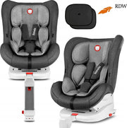 Lionelo Lennart - Autostoel Isofix - 0-18kg met support leg - voor- en achterwaartse richting - Stone grijs