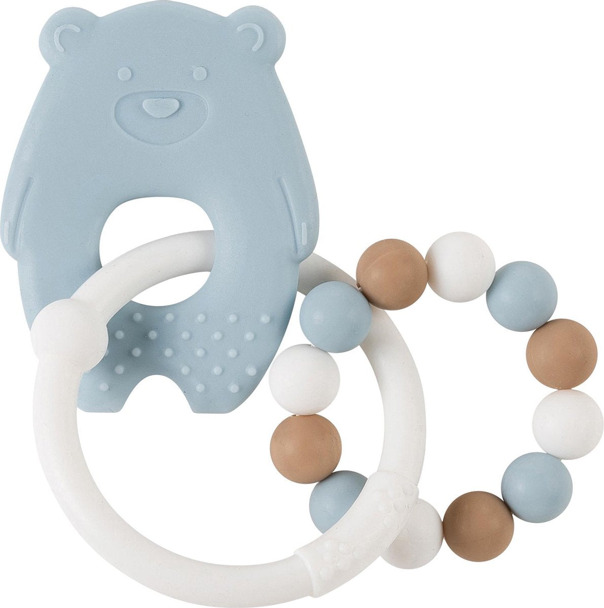 Nattou Beer Silicone - Bijtring - Blauw - BPA Vrij