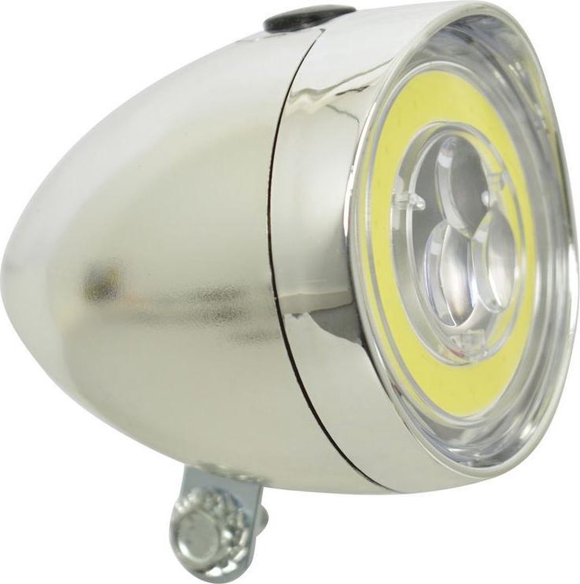 Dresco Classic LED COB Koplamp Fiets - Chroom