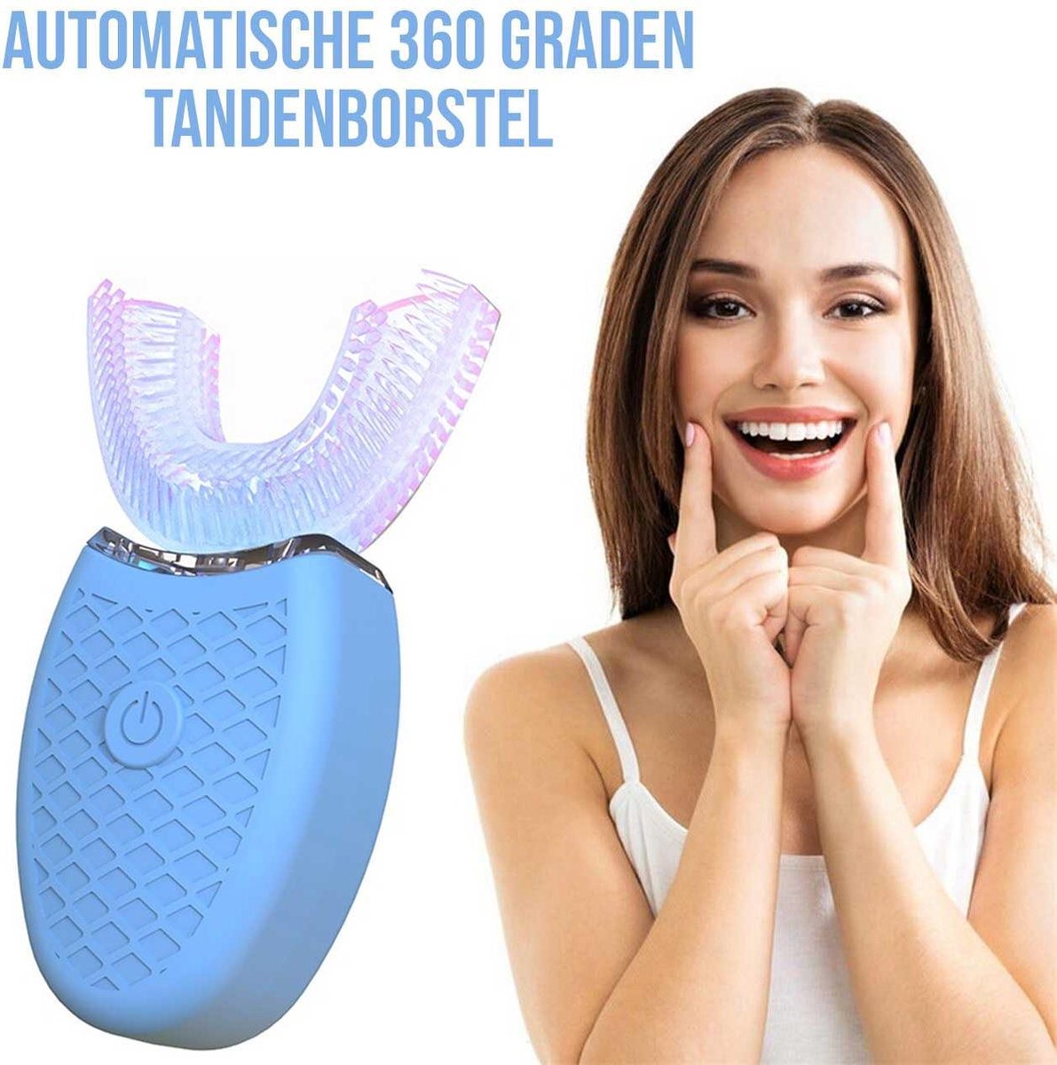360 Graden Tandenborstel - Elektrische Tandenborstel -  Tanden Bleken - Teeth Whitening - Toothbrush - Blauw