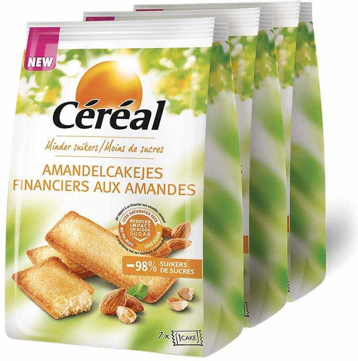 3x Cereal Amandelcakejes 175 gr
