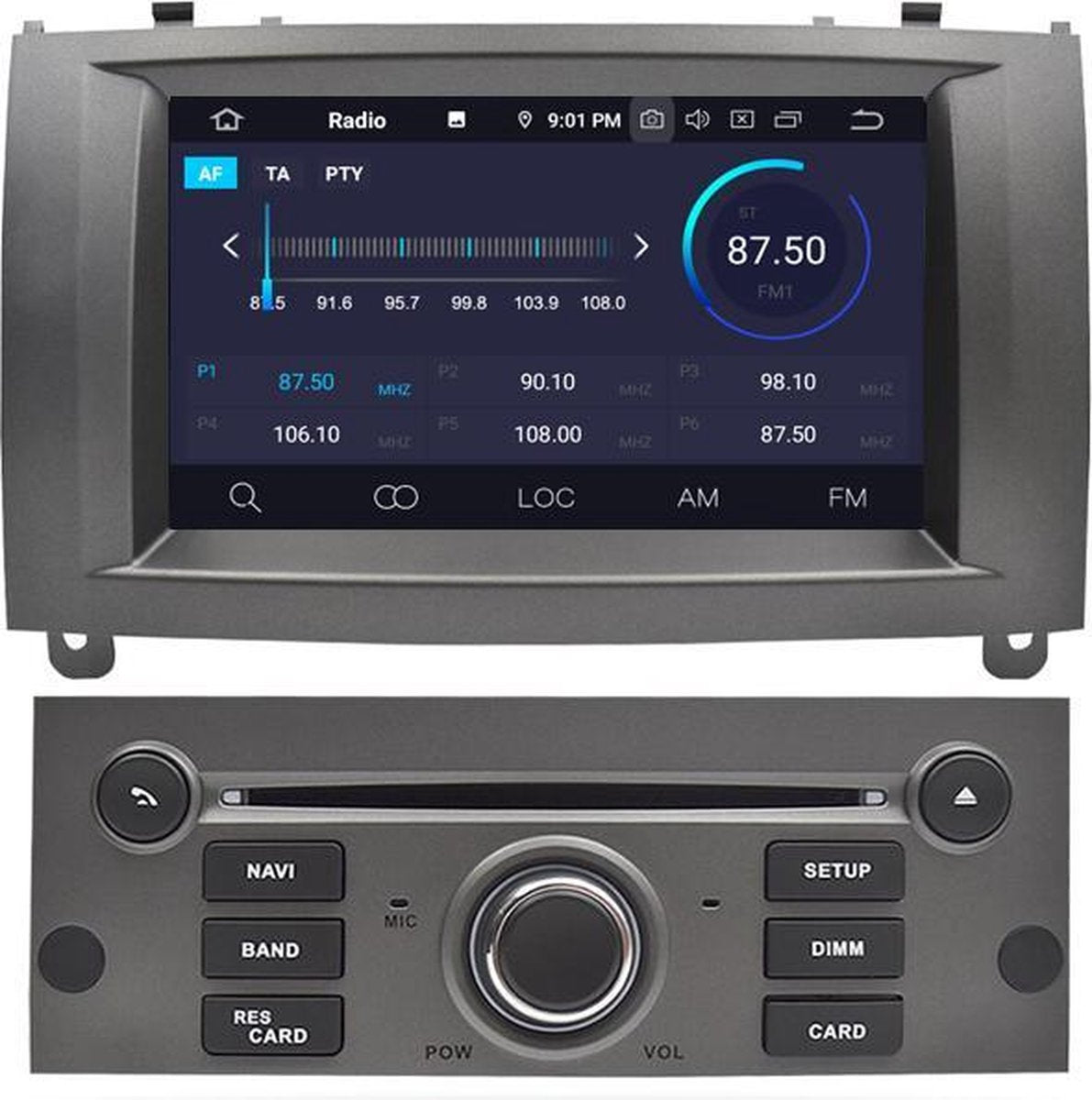 Navigatie Peugeot 407 2004-2011 dvd carkit android 10 usb 64 gb