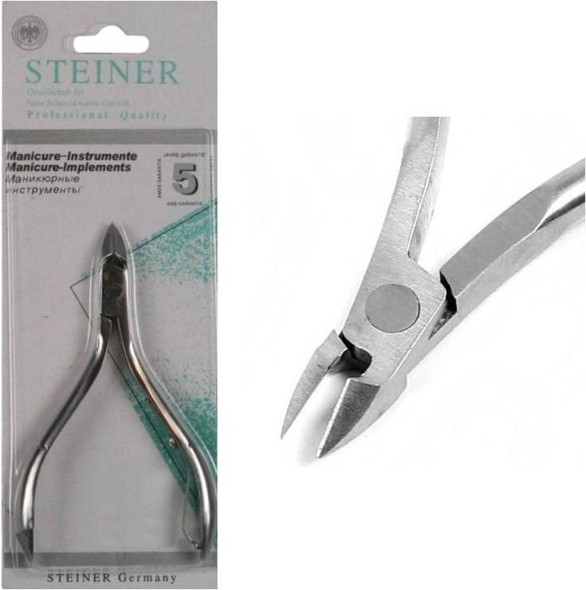 Vellentang / Nagelriem Knipper RVS