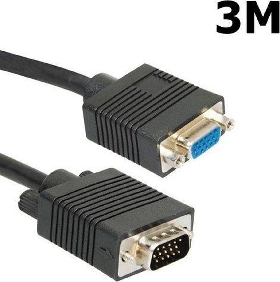 3 Meter VGA Verleng Kabel Male naar Female