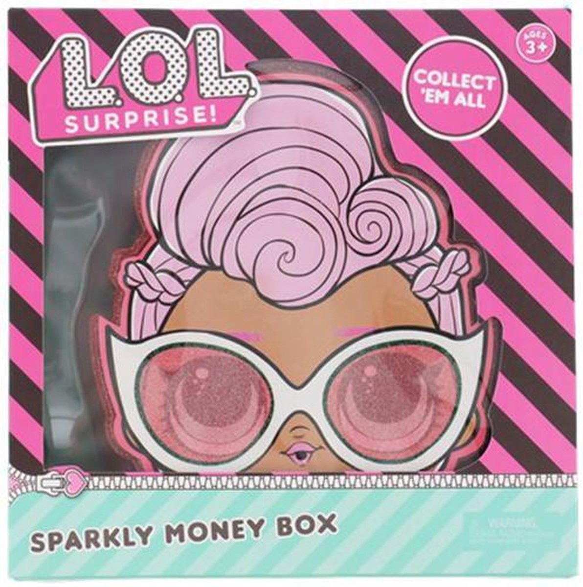L.O.L Surprise spaarpot #3 - Multicolor - Kunststof - ca 15 x 12 x 5