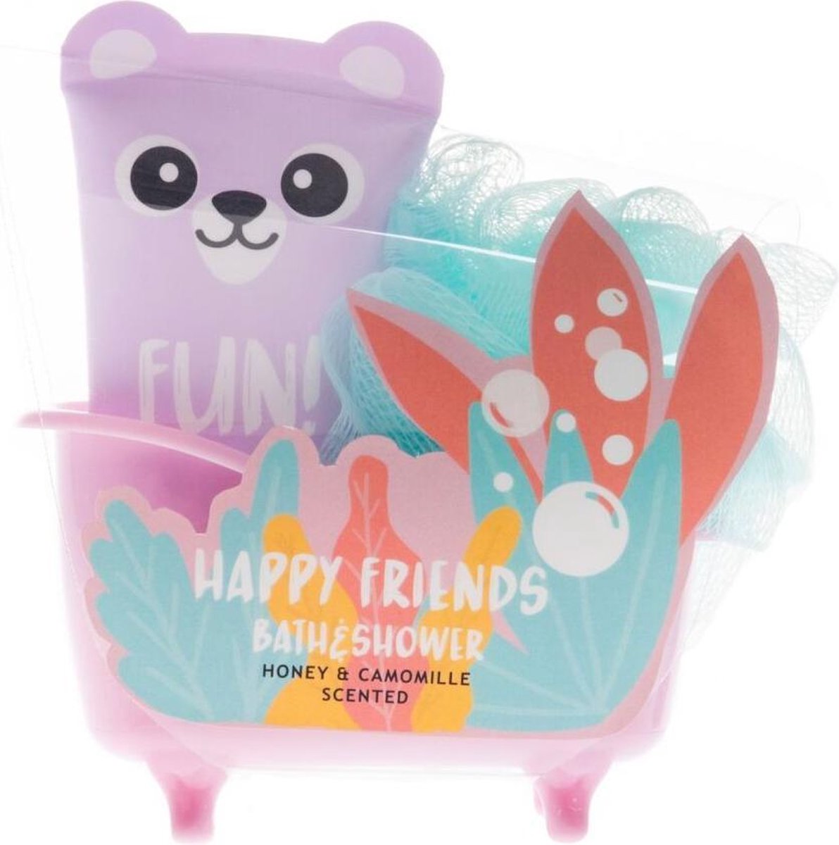 Happy Friends Badgeschenkset in badkuip