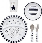 JaBaDaBaDo E4023 Dinerbord Rond Kunststof Zwart