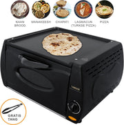 Mini oven - Tandoori - 13 L - 230 V/2100 W - Anti-baklaag - elektrisch