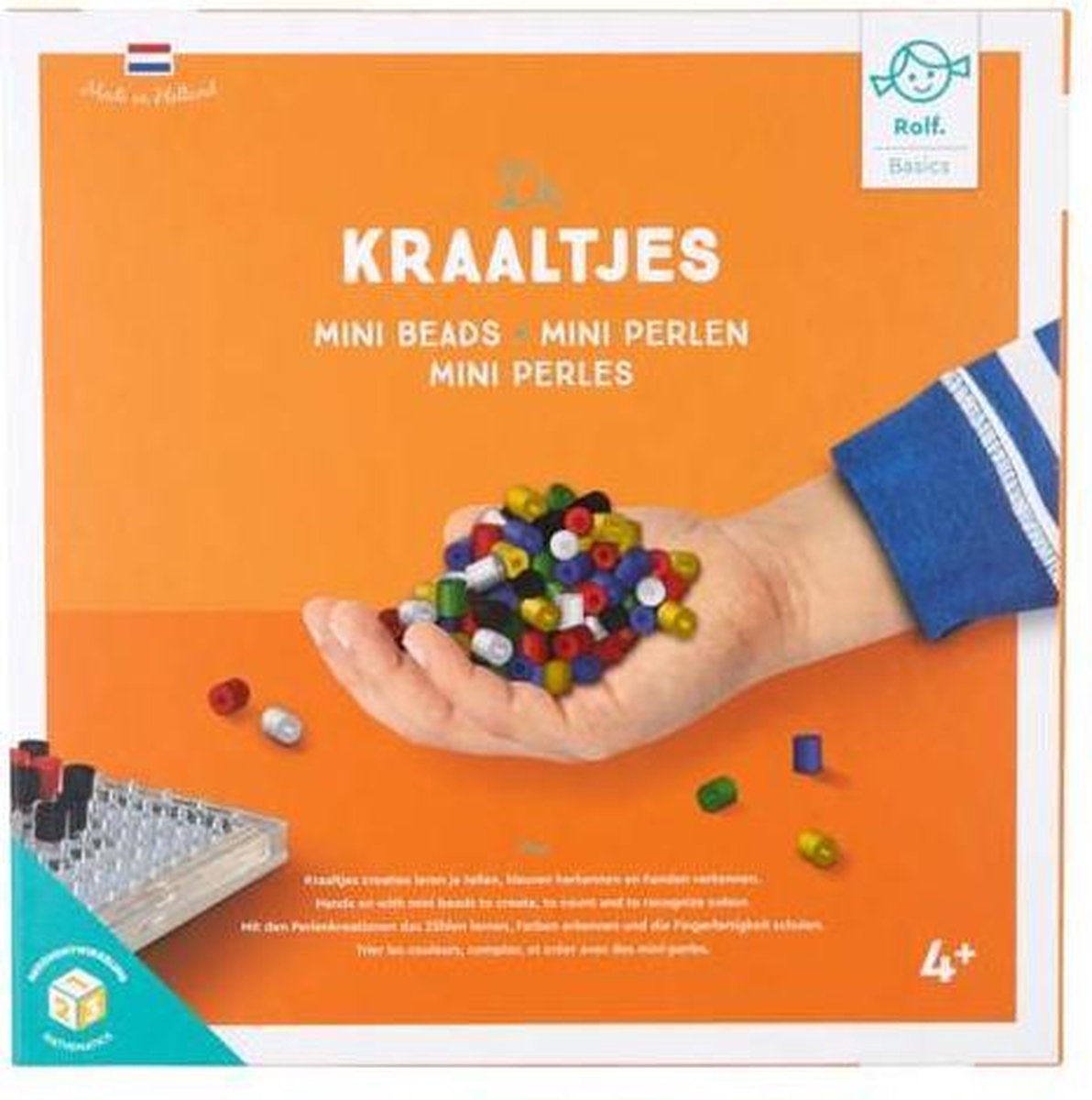 Rolf Basics - Kraaltjes - Inlegplank - Cilinderkralen - Motorische Ontwikkeling - Educatief speelgoed voor kinderen vanaf 4 jaar