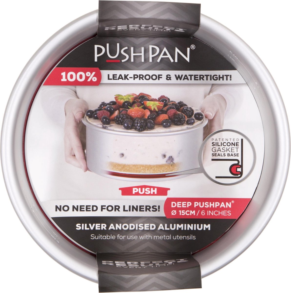 Wham PushPan Springvorm - Aluminium - Rond - Diep - 15 cm
