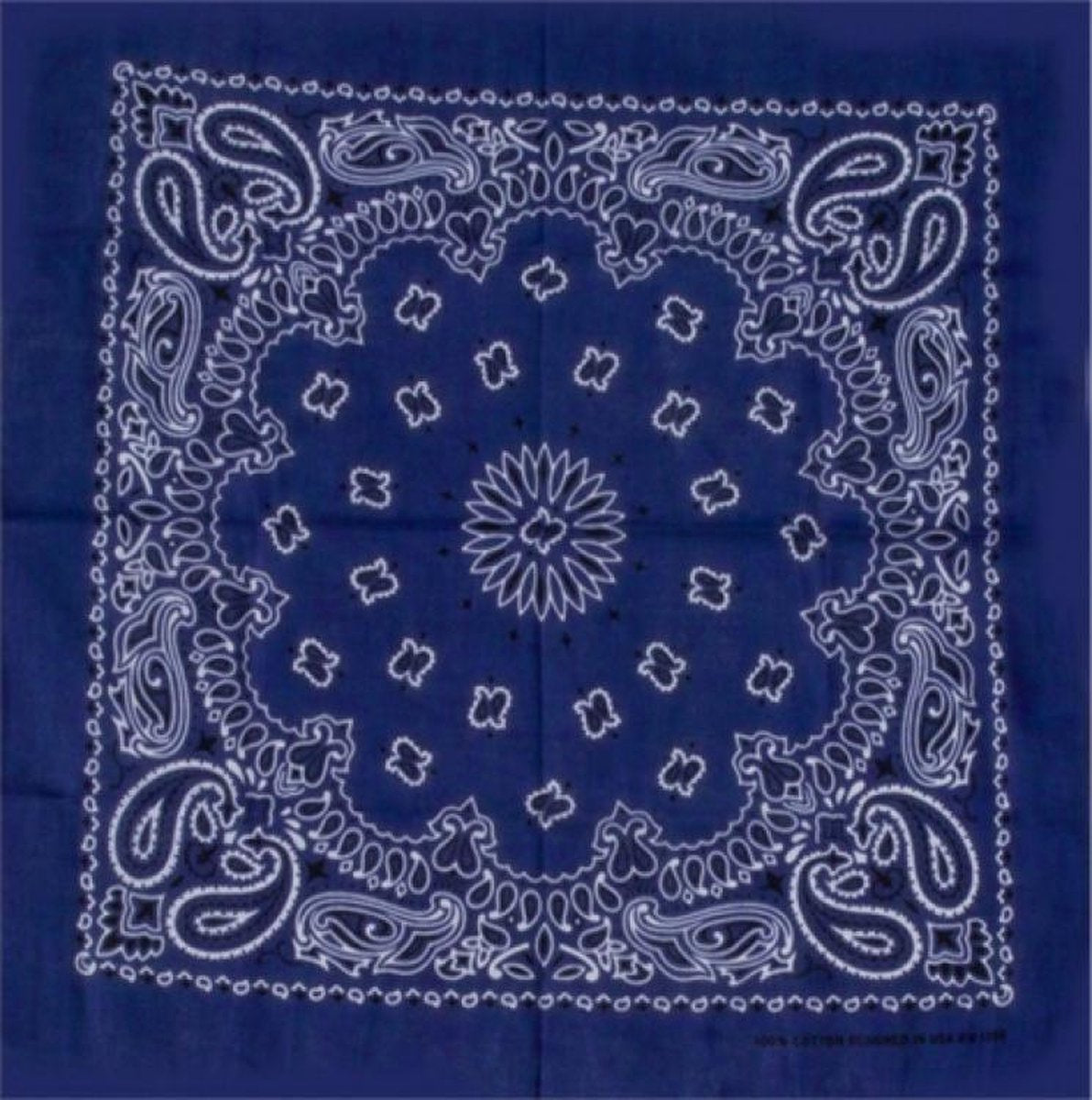 Bandana bloem Donkerblauw