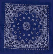 Bandana bloem Donkerblauw
