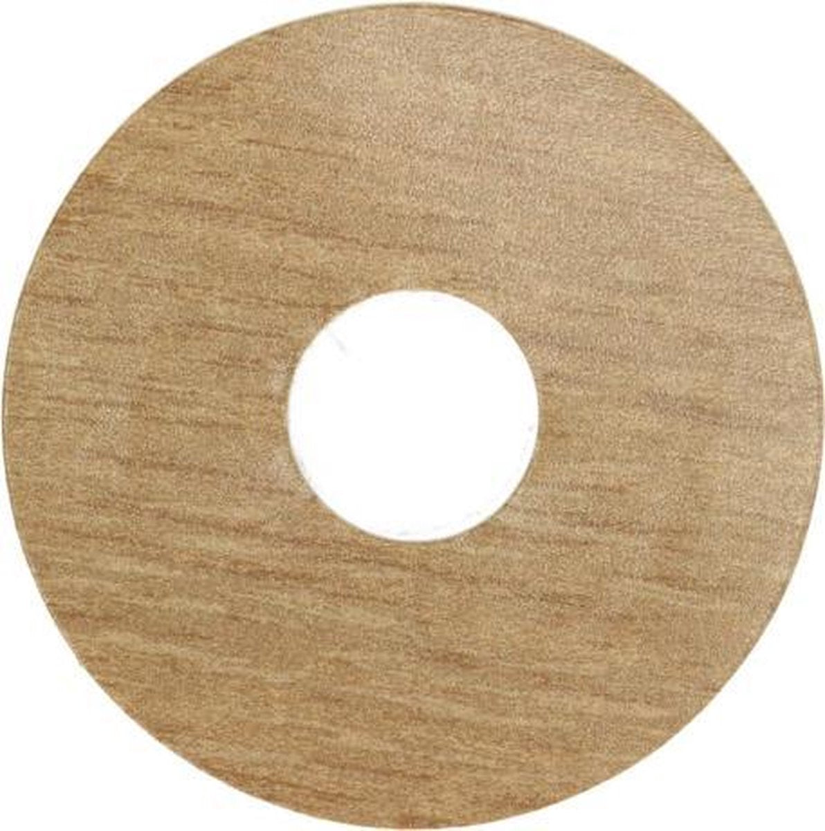 Zelfkl. rozet (17 mm) fijngest. eiken nat. (10 st)