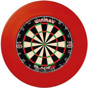 Winmau Blade 5 met Rubberen Dartbord Surround Ring Rood en ABC Darts scorebord