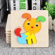 Baby speelgoed | Houten puzzel | Hond Puzzel | Peuter puzzel | 7 delig