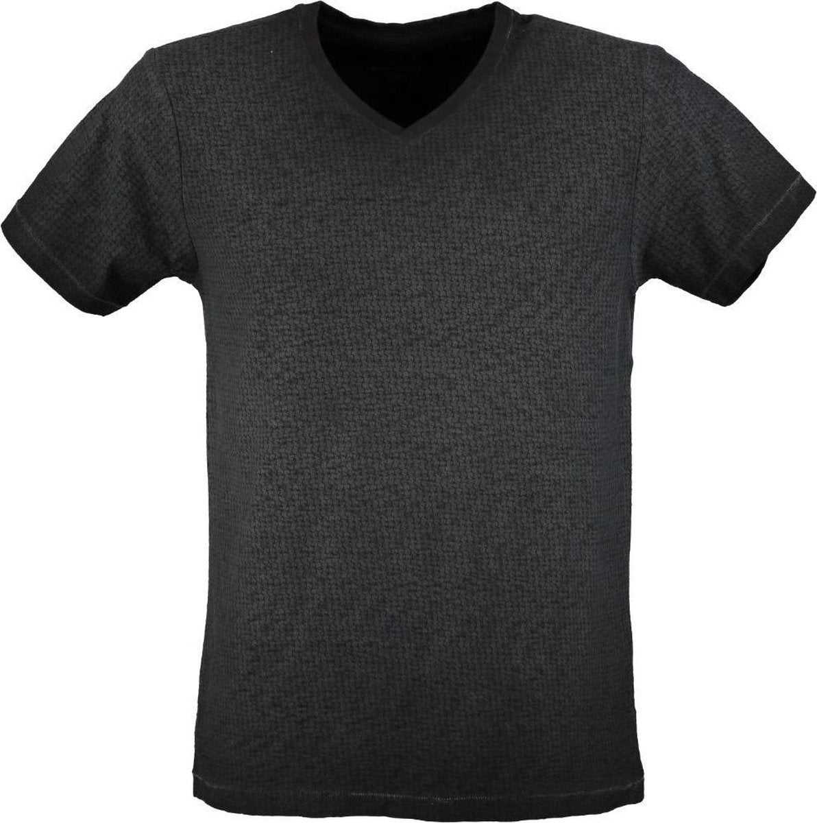 Petrol stevig donkergrijs t-shirt valt kleiner - Maat S