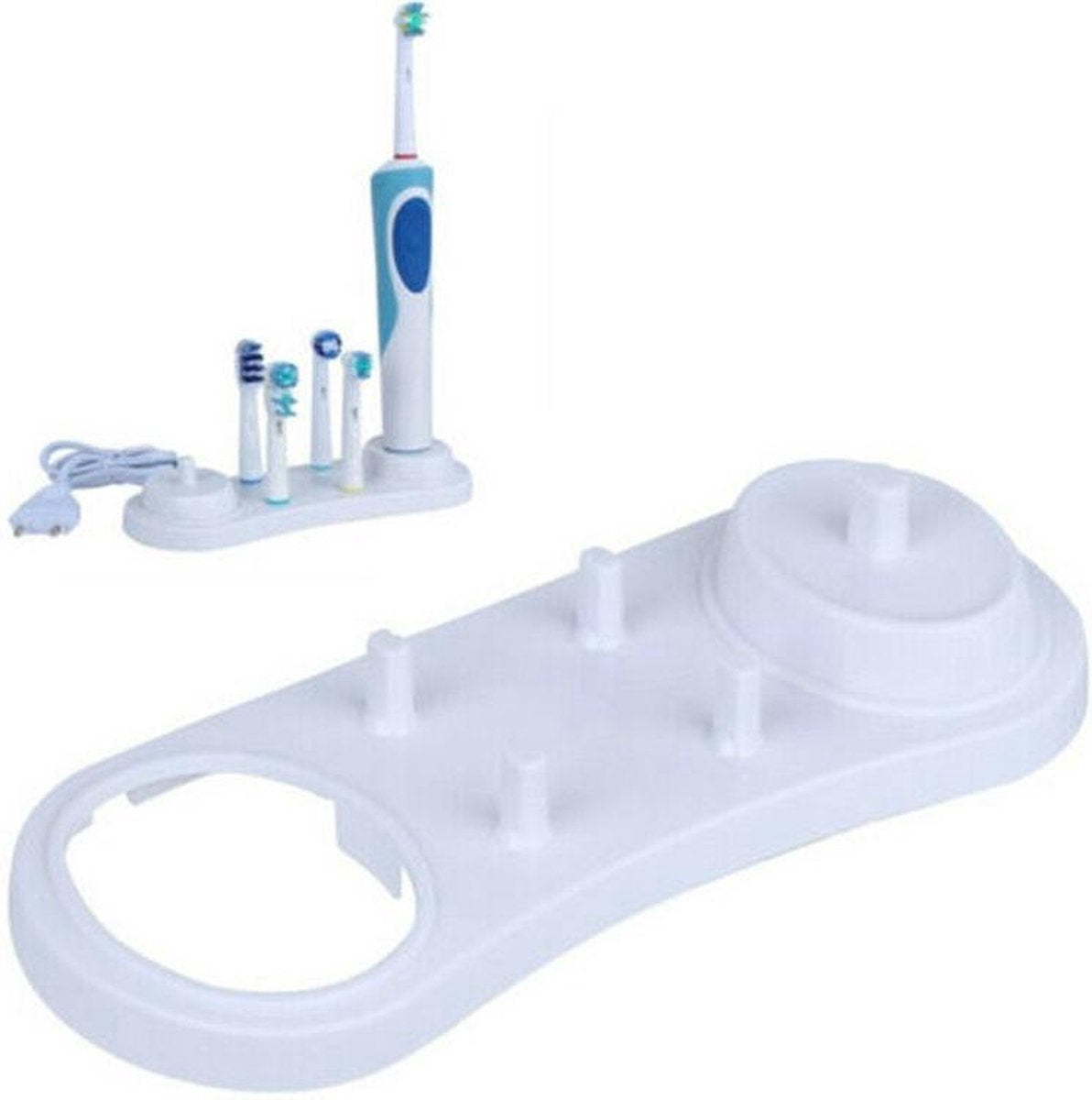 2-In-1 Elektrische Tandenborstel & Opzetborstelhouder  Voor  Oral B - Staande Houder Voor Oplader