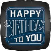 AMSCAN - Aluminium Happy birthday to you ballon - Decoratie > Luftballons