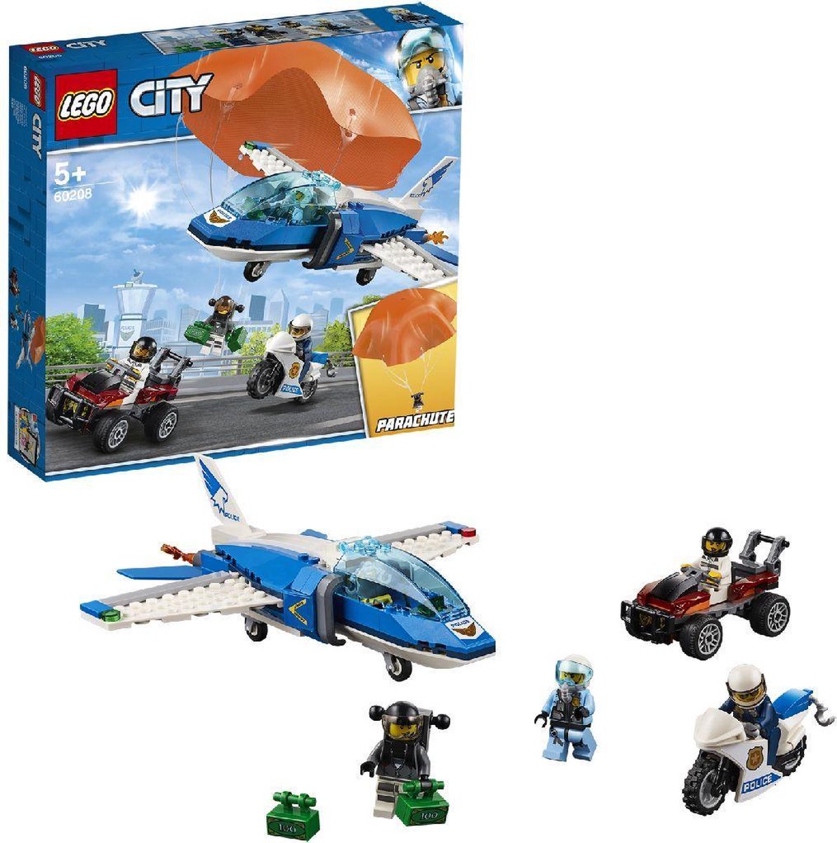 Lego 60208 City Luchtpolitie Parachute