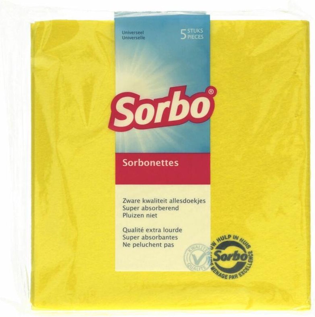 13x Sorbo Sorbonettes Schoonmaakdoekjes 38x40 cm 5 stuks