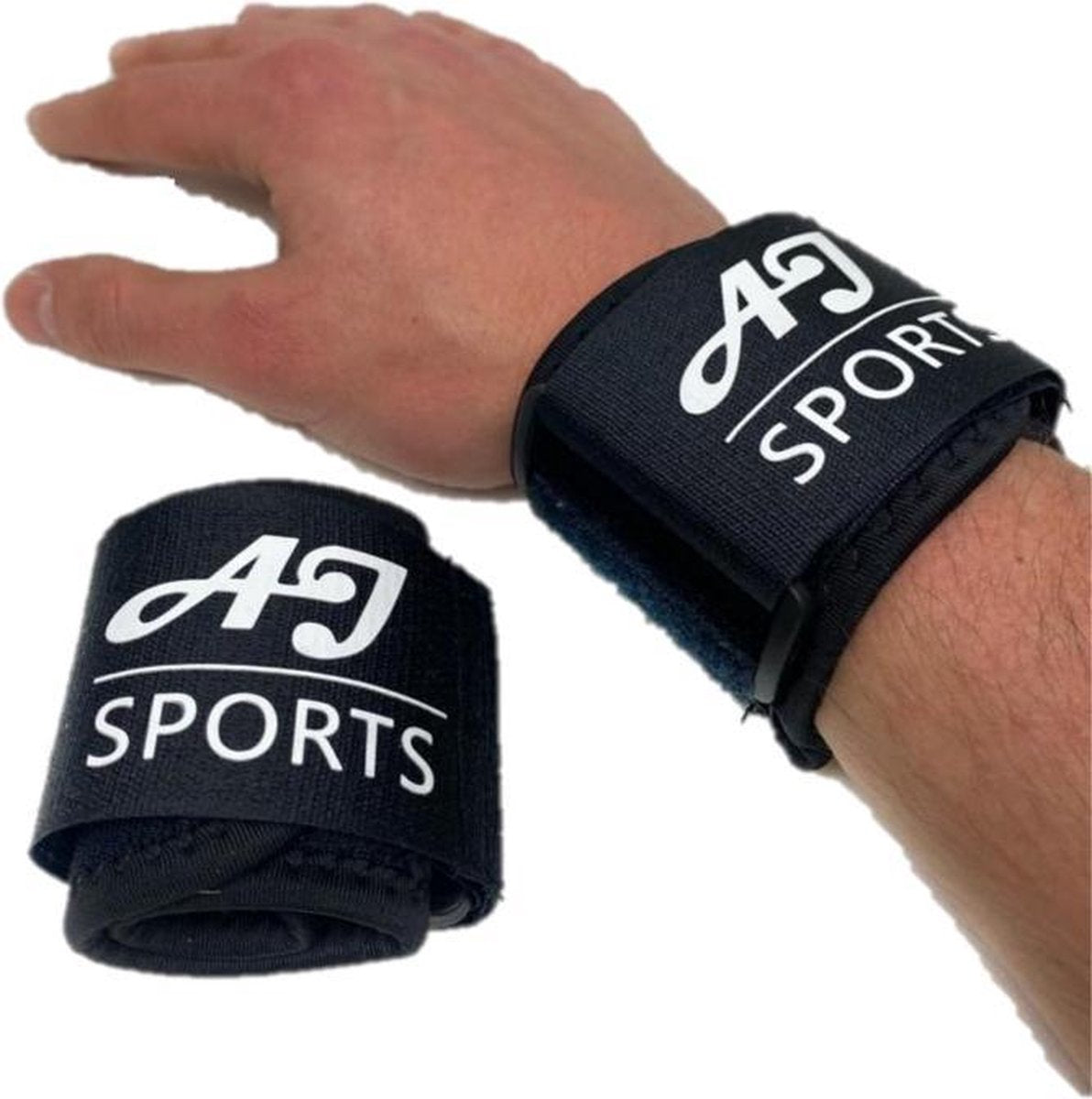 AJ-Sports Wrist wraps - 2 Stuks - Lifting straps - Polsbanden Fitness - Polsbanden - Krachttraining - Fitness
