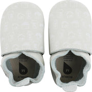 Bobux - Soft Soles - Mint house print - Babyslofjes - EU 18