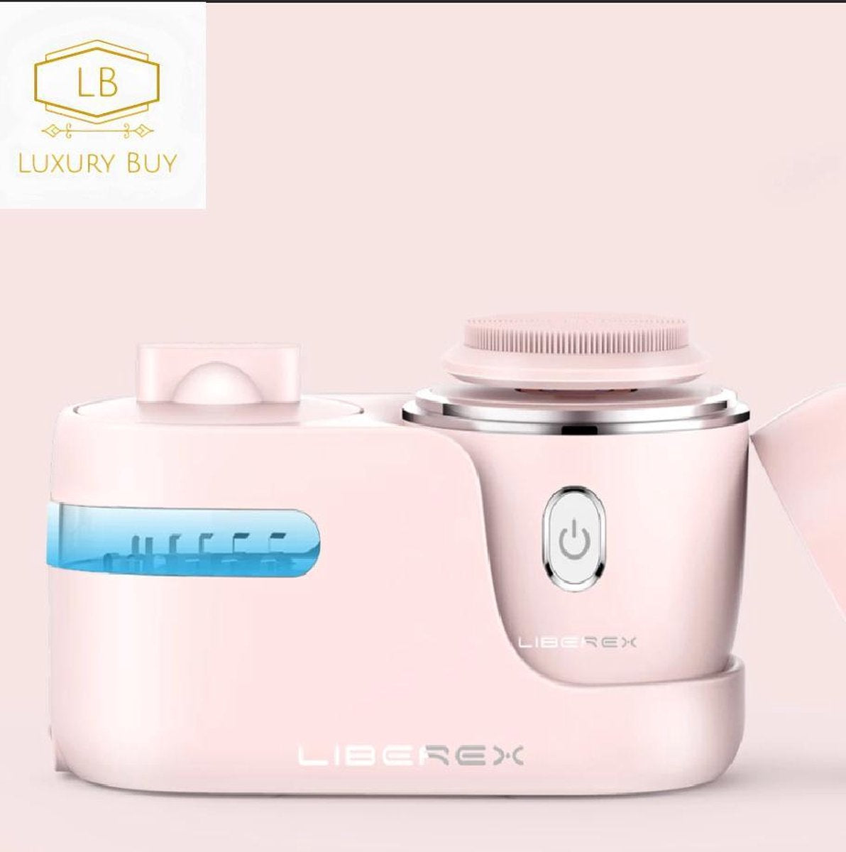 Luxury Buy® ultrasonic gezichtsreiniger-UV-sterillisatiebasis- collageen booster- IPX-7waterproof- 3 opzetborstels-draadloos oplaadbaar