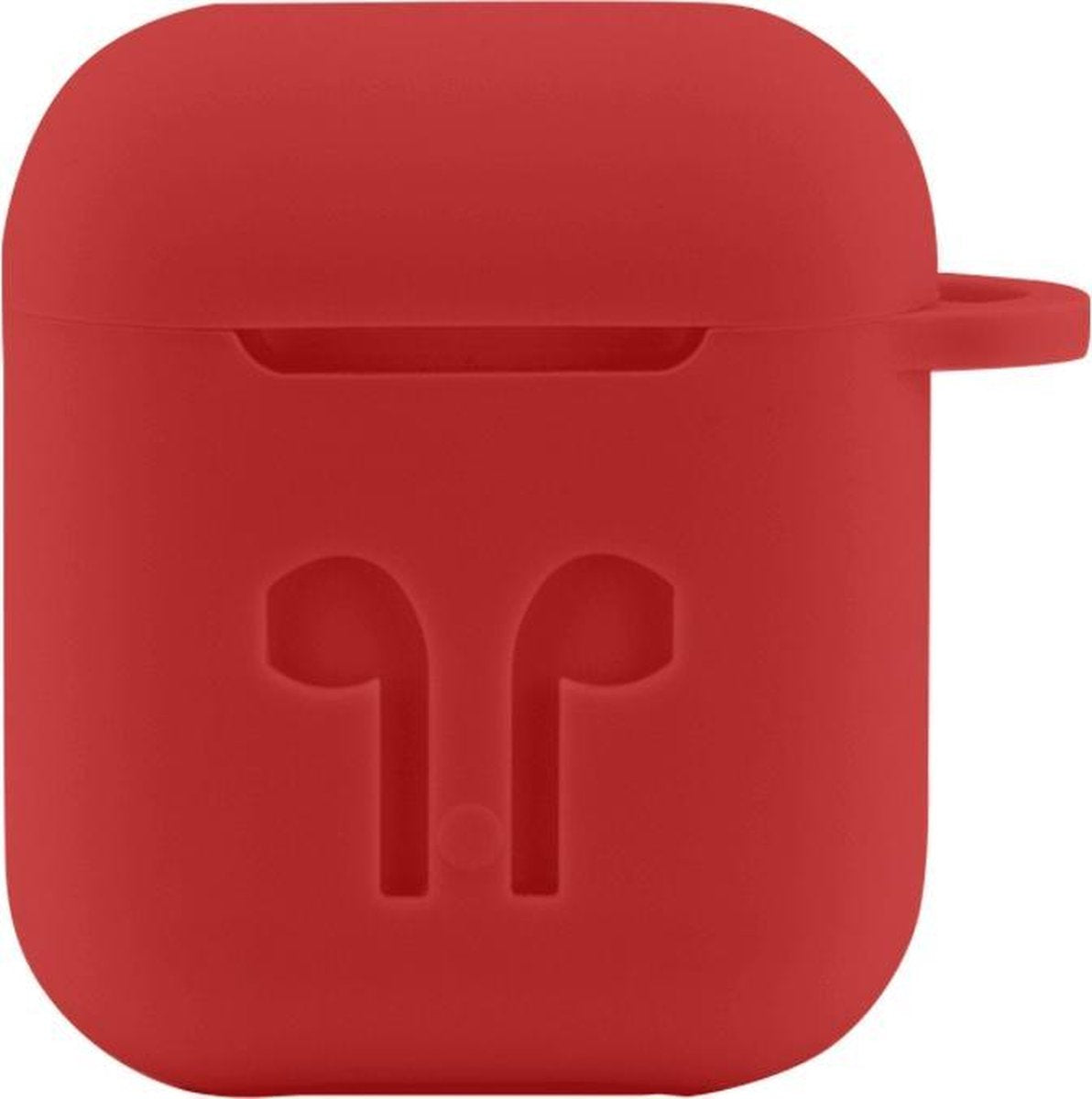 Case Cover Voor Apple Airpods - Siliconen Rood Watchbands-shop.nl