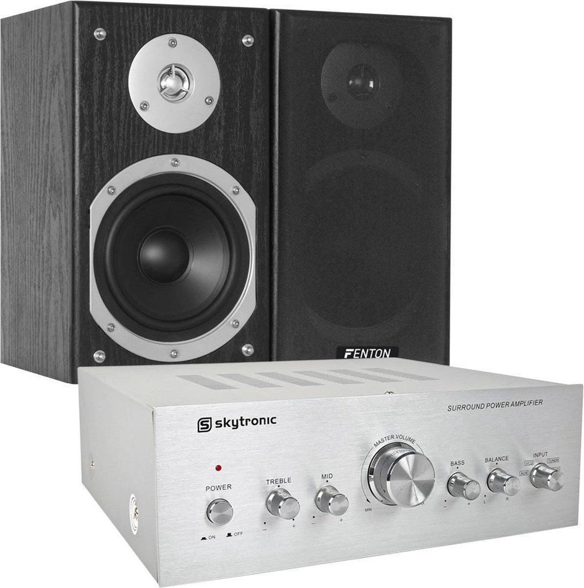 SkyTec 280W HiFi set met versterker