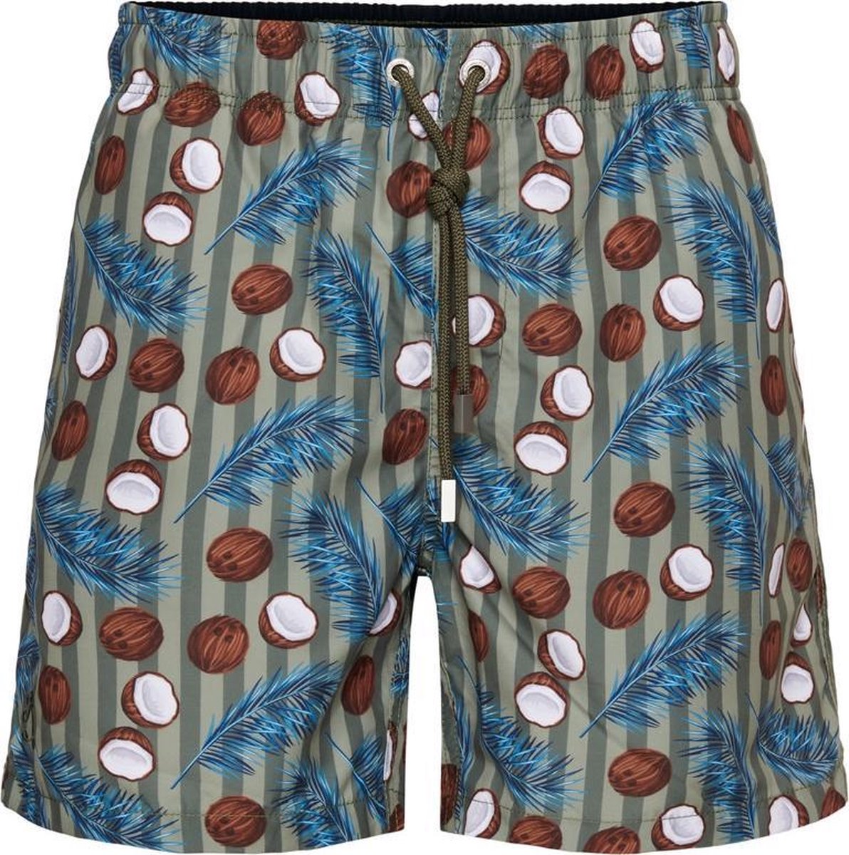 Ramatuelle Zwembroek Heren - Bounty Zwembroek - Maat 2XL  - Kleur  Groen / Khaki