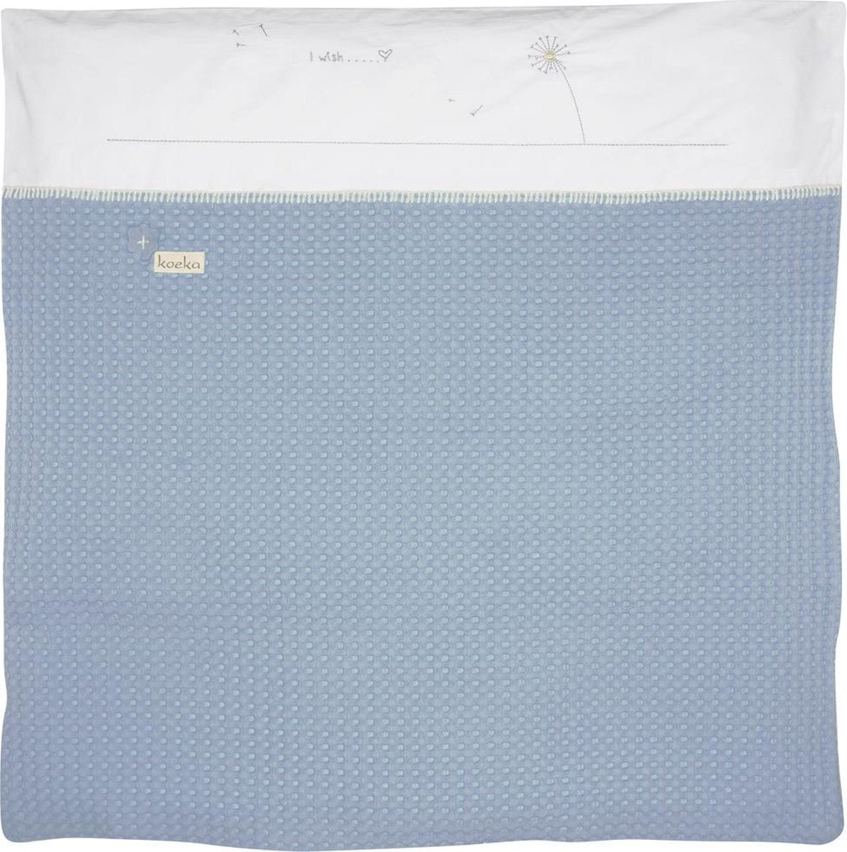 Koeka - Dekenovertrek reiswieg Antwerp Blowball - Soft Blue