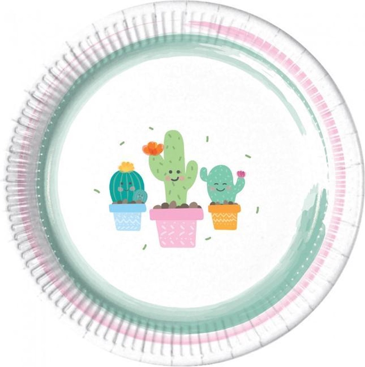 Procos Bordjes Cactus 23 Cm Karton Wit 8 Stuks