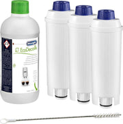 3X DeLonghi DLSC002 Waterfilter + Delonghi Ontkalker DLSC500 + Borstel