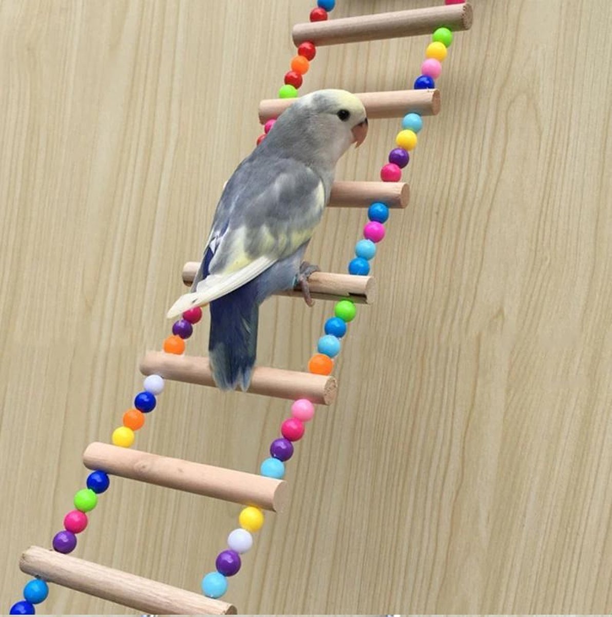Vogel ladder/loopbrug | vogel Speelgoed | Huisdieren | vogel schommel -vogel ladder -parkiet ladder - parkiet speelgoed -vogel brug -vogel hangmat -speelgoed voor vogels| Dierendag | Geschenk | Cadeau | Gift | Papegaai | Zitplank | Hanger |31 x 12 cm